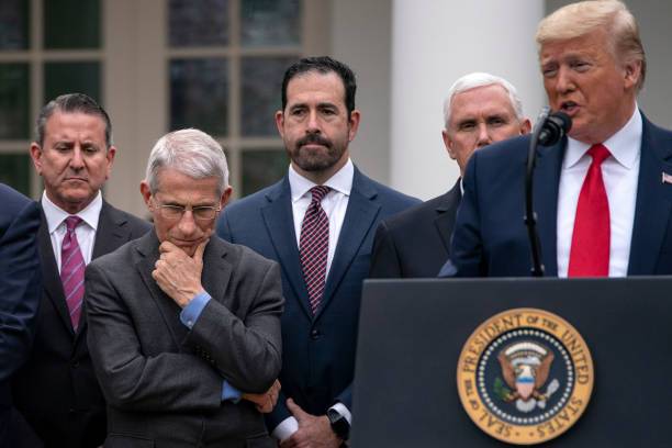 Anthony Fauci y Donald Trump. Anthony Fauci y Donald Trump.