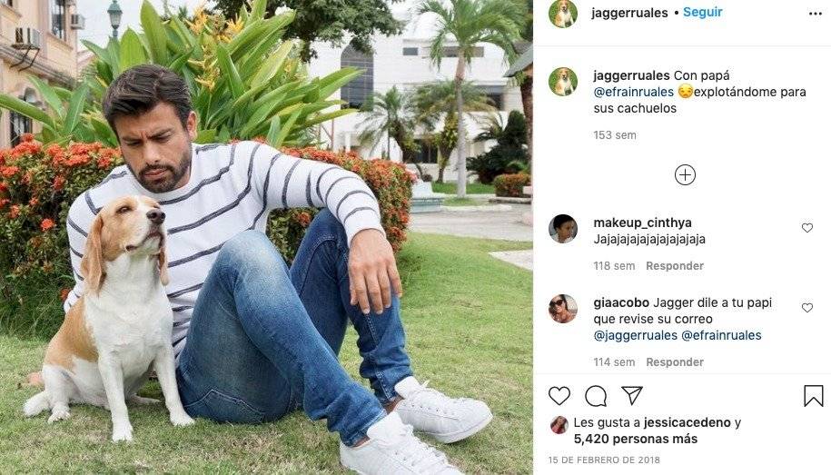 Jagger Ruales, se convirtió en el compañero fiel de su dueño, Efraín Ruales