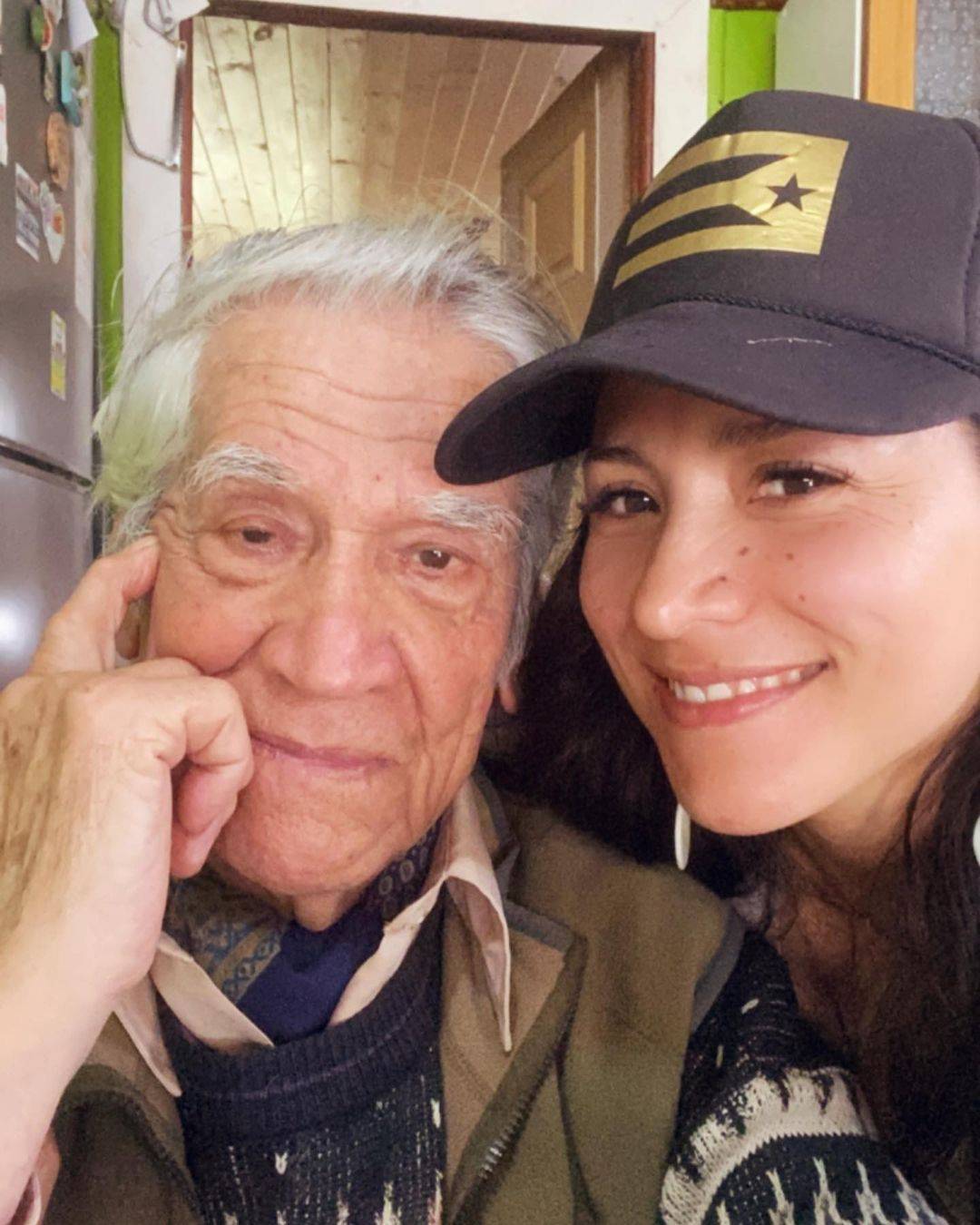 Loreto Aravena y su abuelo Loreto Aravena