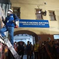 Kits electorales se distribuyen bajo alta vigilancia del as Fuerzas Armadas
