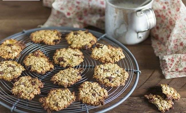 Cookies de plátano maduro y perlitas de chocolate