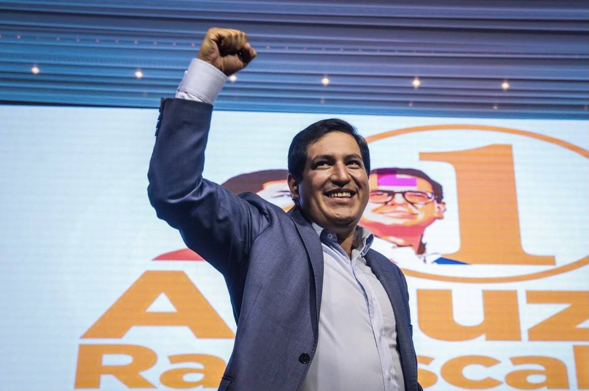 Andrés Arauz señala que victoria en segunda vuelta le dará más legitimidad Andrés Arauz señala que victoria en segunda vuelta le dará más legitimidad