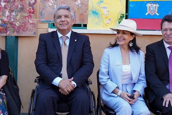 Lenín Moreno y Rocío Gonzáles