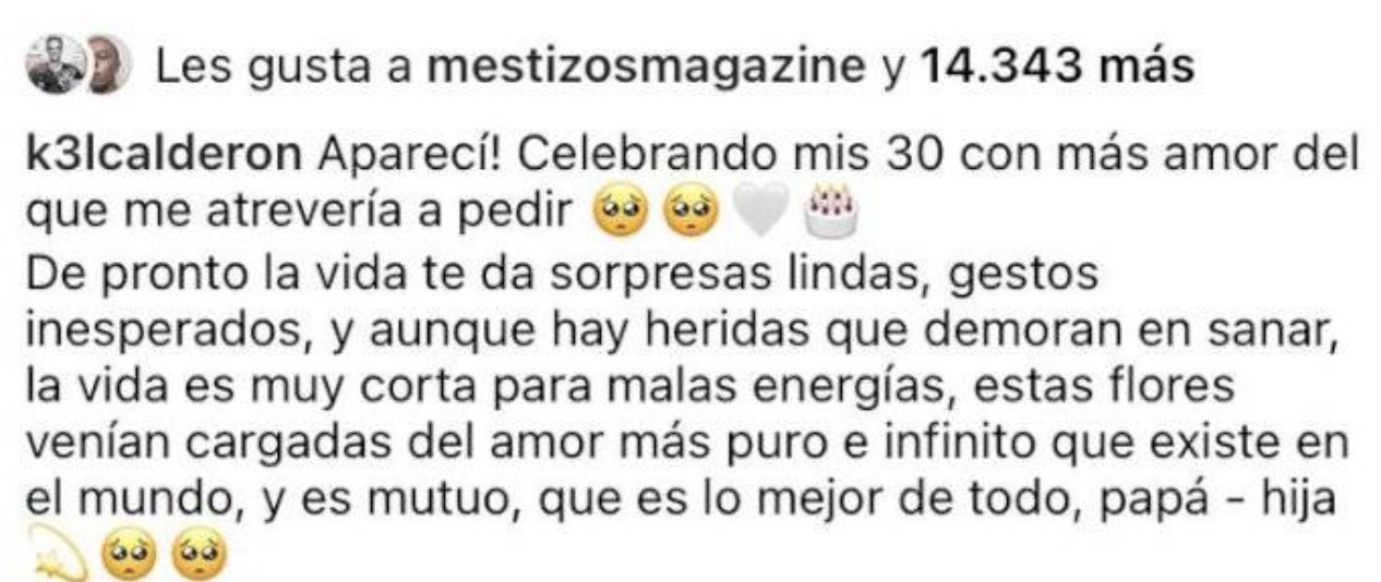 Instagram Kel Calderón