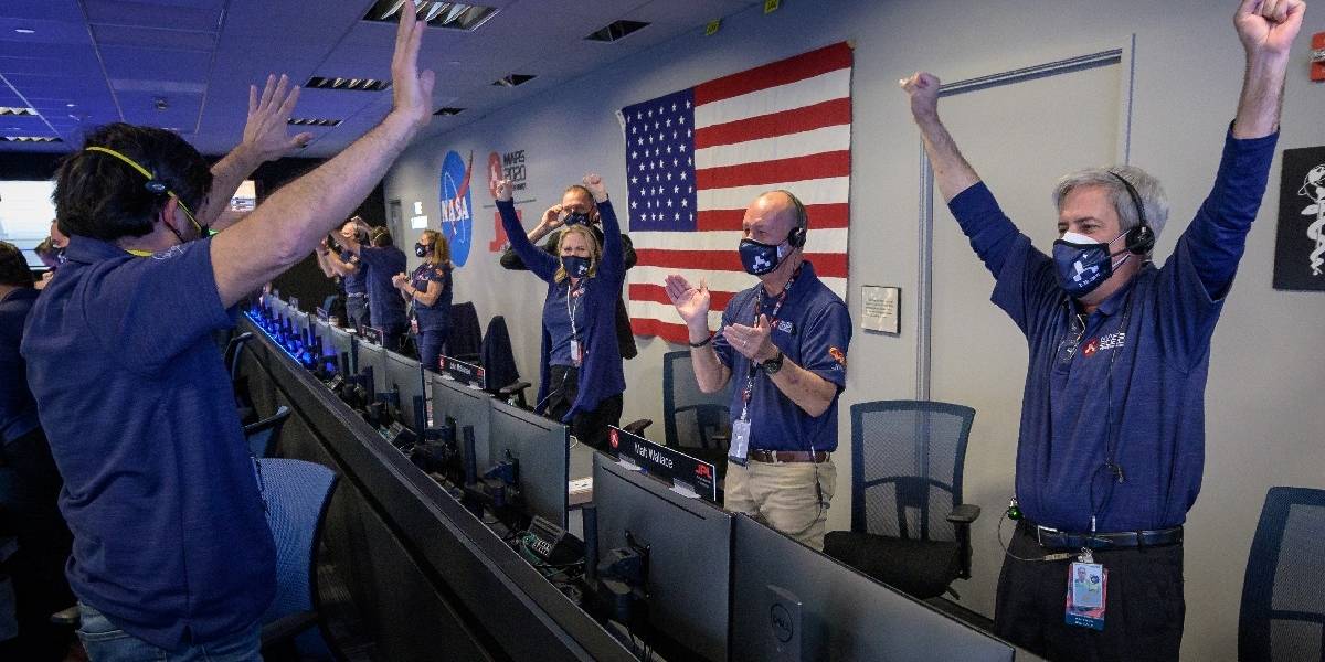 Así fue la reacción de los científicos en el JPL con el aterrizaje exitoso del Perseverance