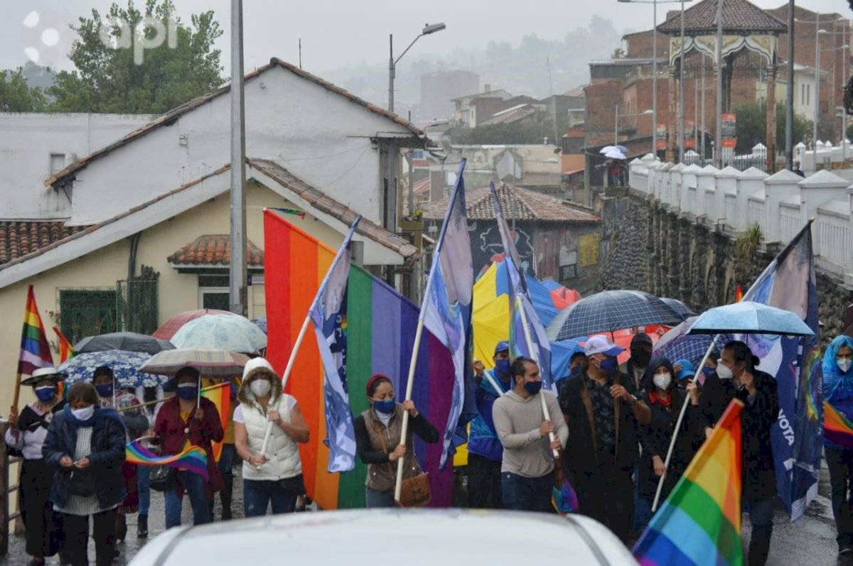 Marcha indígena en Cuenca: