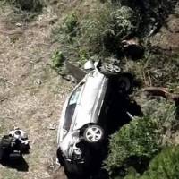 Revelan videos del accidente de Tiger Woods