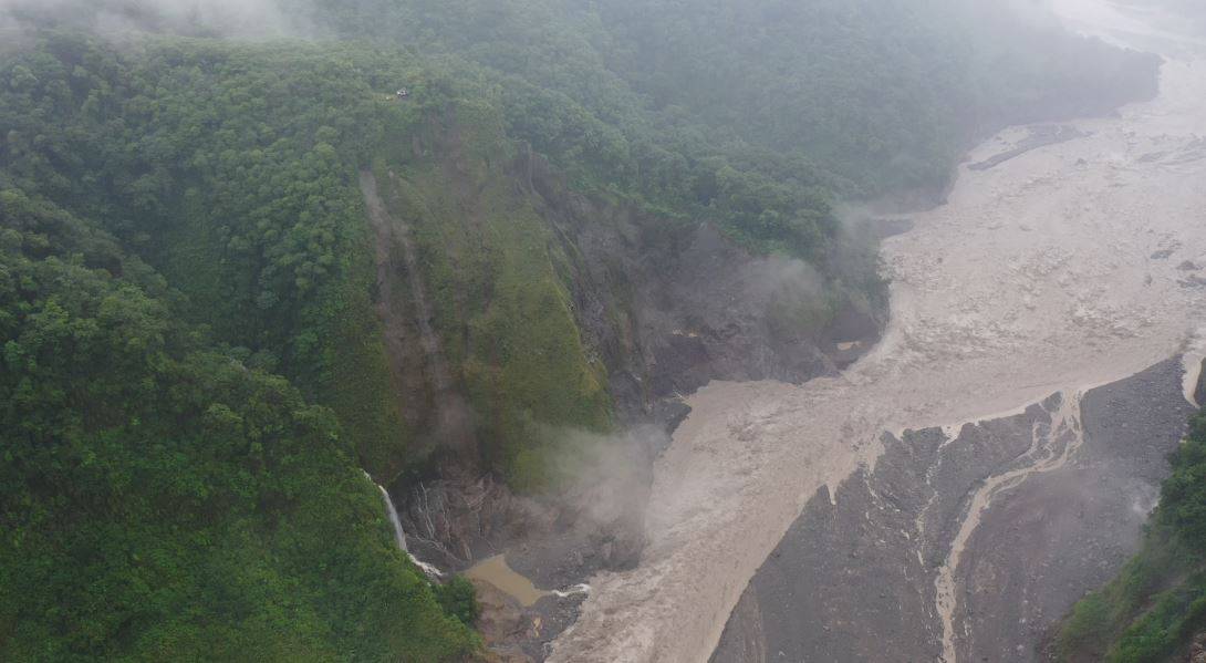 Colapso del puente natural en antigua cascada San Rafael no afectó Infraestructura de central hidroeléctrica Coca Codo Sinclair