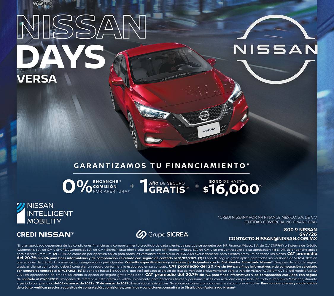 Anuncio Nissan edición CDMX del 3 de Marzo del 2021, Página 5