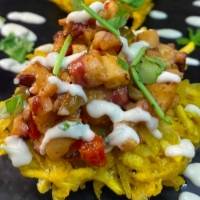 Receta: Arañitas de plátano con Pulpo