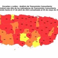Bajan a 62 los municipios con transmisión alta del COVID-19