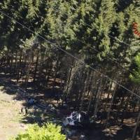 Nueve muertos al estrellarse teleférico en Italia
