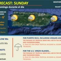 Esperan el paso de una onda tropical para hoy