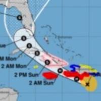Elsa se mueve al sur de República Dominicana