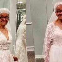 Señora de 94 años cumple sueño de vestirse de novia