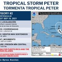 Se forma la tormenta tropical Peter