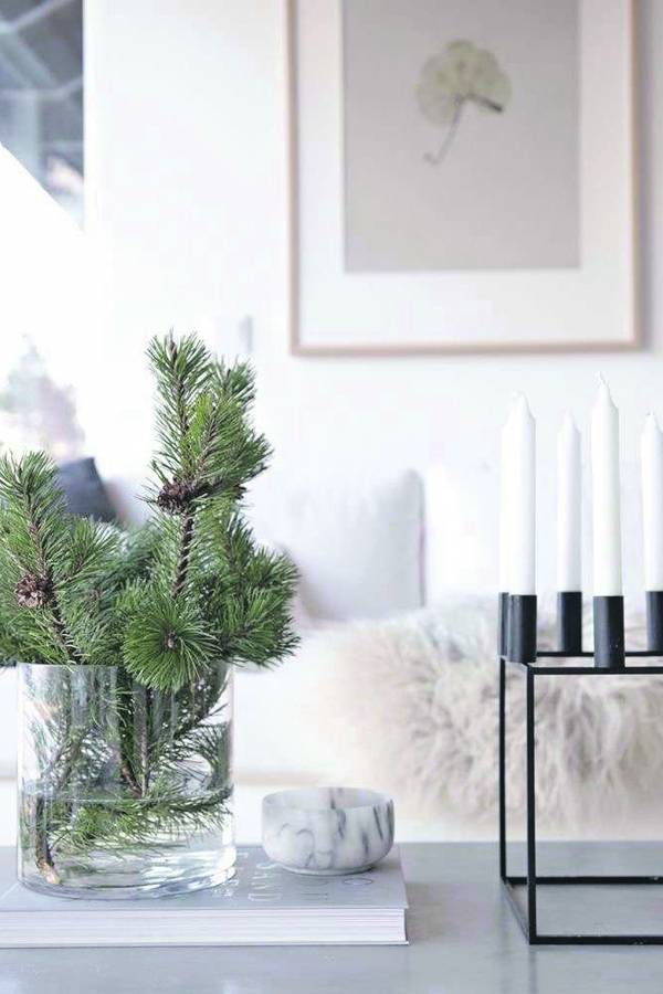 Estilo de decoración nórdica escandinava.