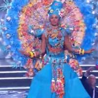 Michelle Colón lleva la bomba a Israel con su traje típico