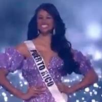 Preliminar: Michelle Colón luce elegante vestido morado en Miss Universo 2021